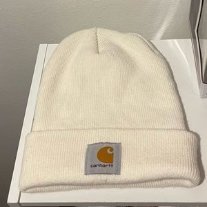 White Carhartt beanie